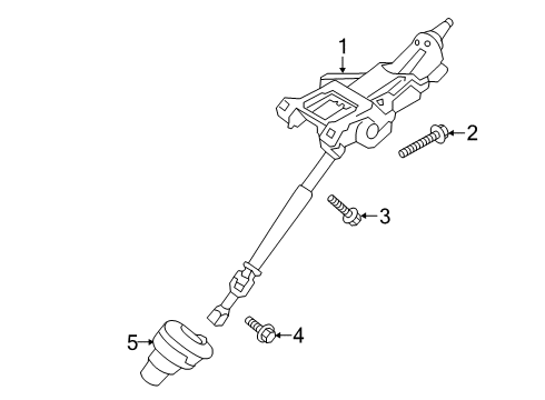 2025 Volvo V60 Steering Column Assembly