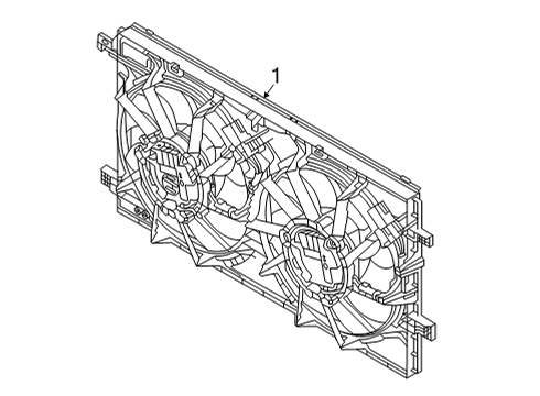 2023 Volvo C40 Recharge Cooling System - Traction Motor Component Diagram