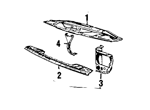 1987 Volvo 244 Radiator & Components Diagram