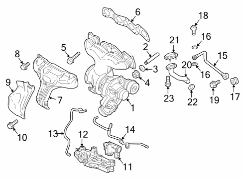 2025 Volvo XC90 Turbocharger & Components Diagram 3