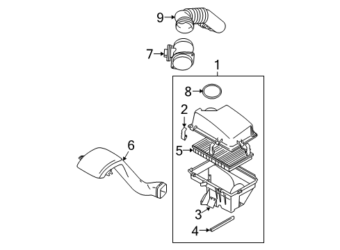 2003 Volvo XC90 Air Intake Diagram