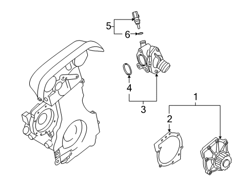 2011 Volvo V50 Water Pump Diagram