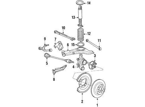 1988 Volvo 780 Rear Brakes Diagram