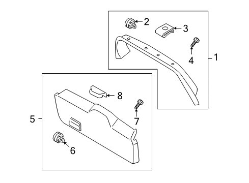 2012 Volvo XC70 Interior Trim - Lift Gate