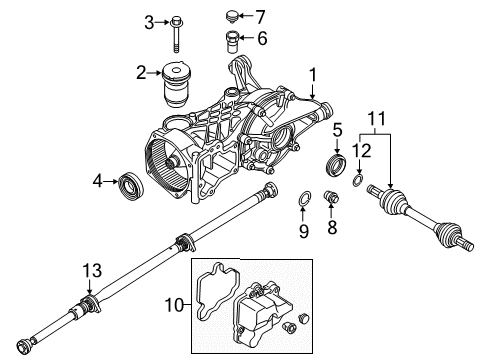 2016 Volvo V60 Axle & Differential - Rear Diagram