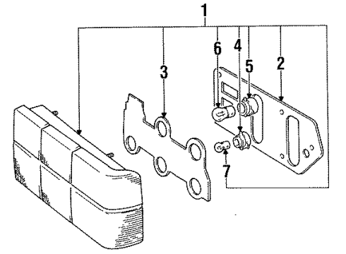 1989 Volvo 760 Tail Lamps