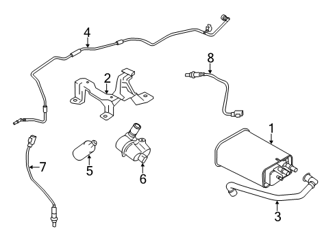 2015 Volvo XC60 Vapor Canister Diagram 4