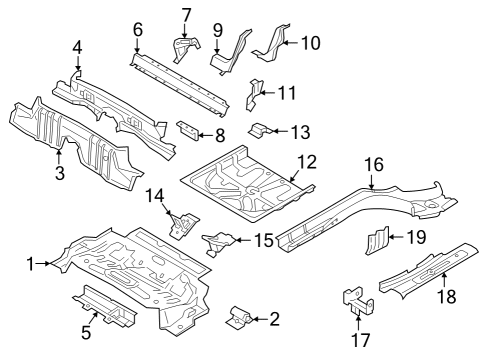 2024 Volvo XC40 Recharge Rear Floor & Rails