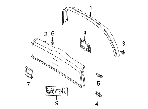 2001 Volvo V70 Interior Trim - Lift Gate