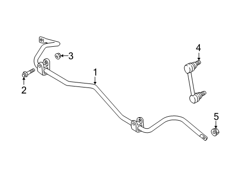 2003 Volvo V70 Stabilizer Bar & Components Diagram
