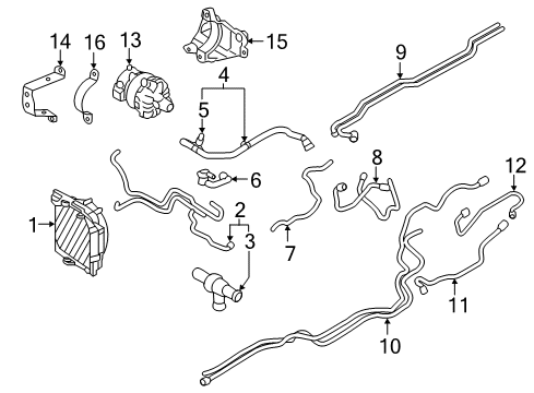 2024 Volvo XC60 Radiator & Components Diagram