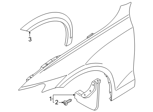 2024 Volvo V60 Cross Country Exterior Trim - Fender
