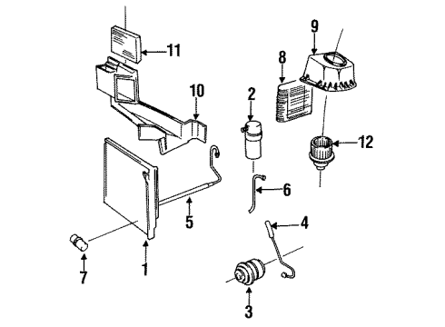 1990 Volvo 780 Blower Motor Diagram for 30676867