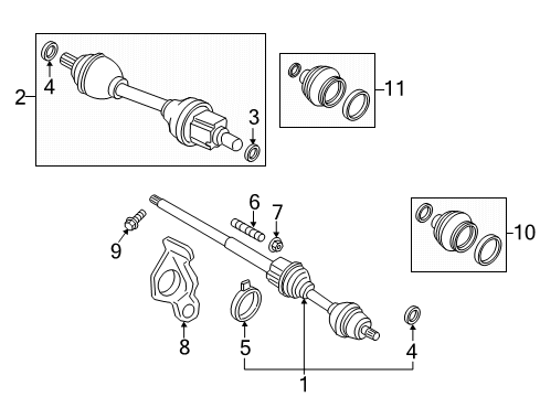 2025 Volvo V90 Cross Country Bearing Anchor Diagram for 32411213