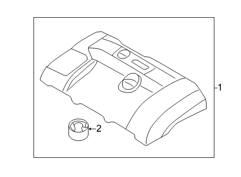 2012 Volvo S60 Engine Appearance Cover