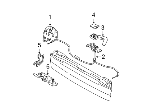 2005 Volvo XC90 Lift Gate Diagram