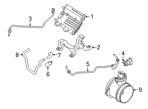 2016 Volvo XC70 Emission Components Diagram