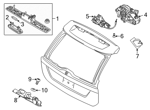 2013 Volvo XC60 Lift Gate Diagram