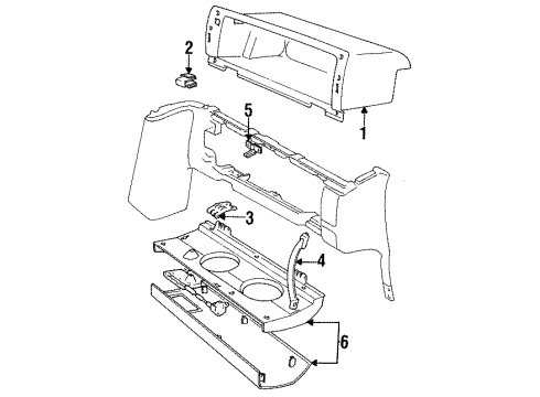 1993 Volvo 850 Glove Box