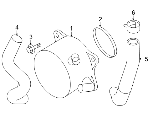 2009 Volvo S80 Oil Cooler - Belts Diagram 3