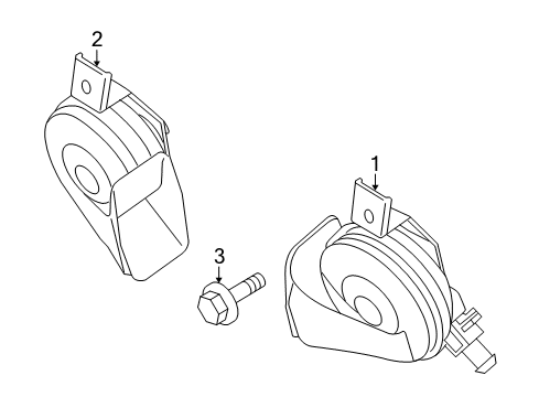 2011 Volvo S80 Horn