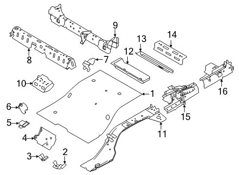 2025 Volvo EX30 Rear Floor & Rails
