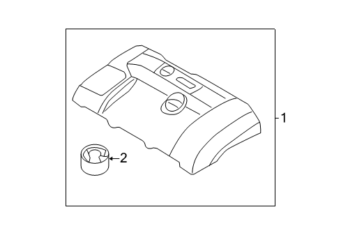 2011 Volvo S60 Engine Appearance Cover