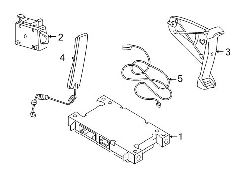 2012 Volvo XC70 Communication System Components