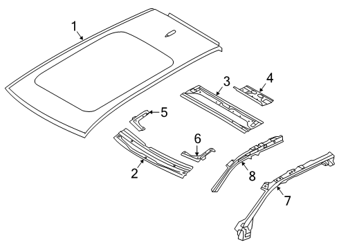 2025 Volvo V60 Roof & Components