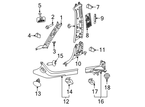 2025 Volvo EX30 Interior Trim - Pillars