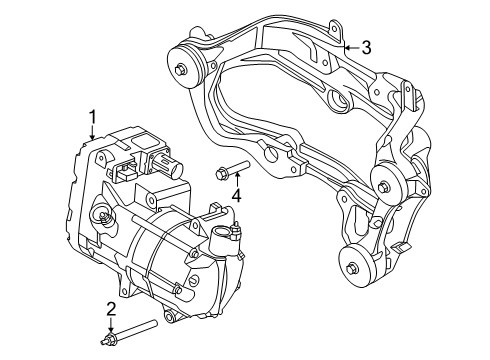 2025 Volvo EX90 Compressor, Exchange Diagram for 36012217