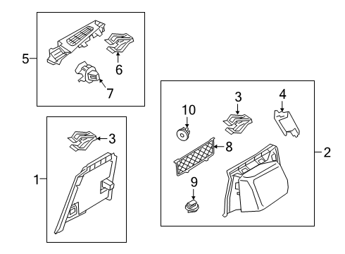 2025 Volvo V60 Interior Trim - Rear Body