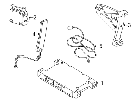 2012 Volvo XC60 Communication System Components