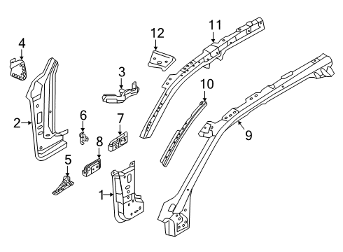 2025 Volvo V60 Hinge Pillar