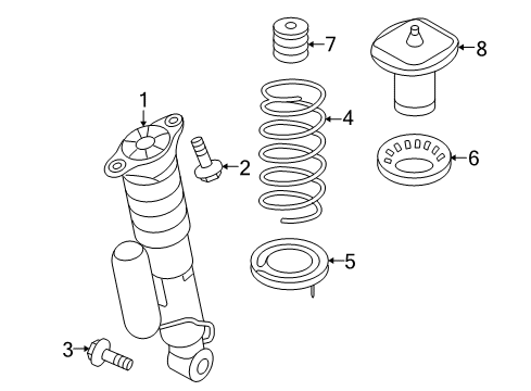 2012 Volvo XC70 Shocks & Components Diagram