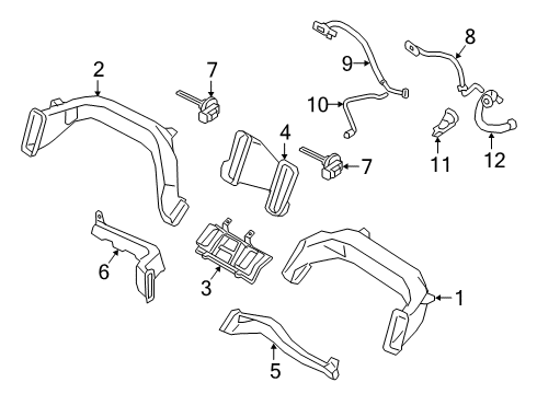 2024 Volvo XC40 Ducts Diagram