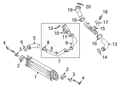 2019 Volvo XC90 Intercooler Diagram