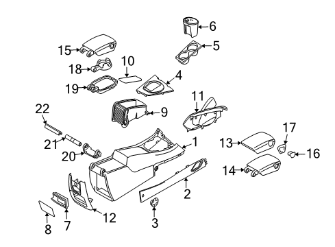 2007 Volvo S60 Front Console
