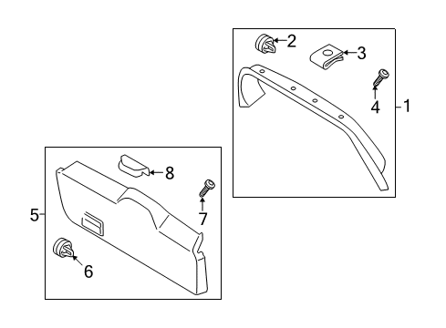 2008 Volvo V70 Interior Trim - Lift Gate