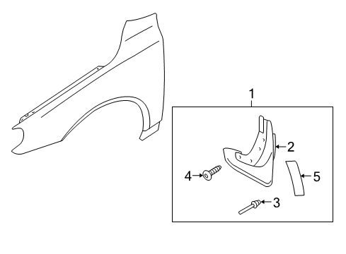 2011 Volvo S80 Exterior Trim - Fender