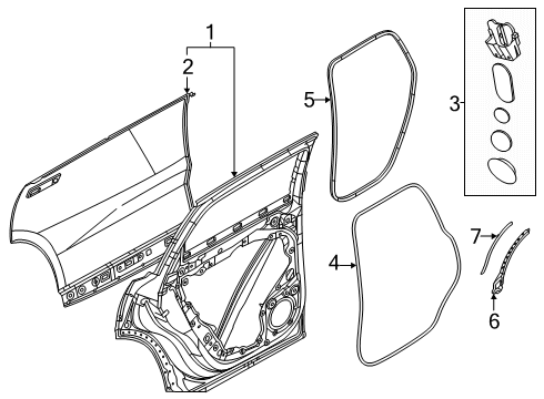 2025 Volvo EX90 Door & Components
