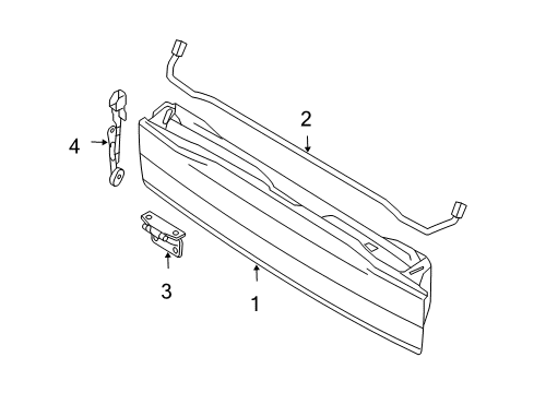 2005 Volvo XC90 Gate & Hardware Diagram