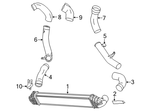 2009 Volvo XC70 Intercooler Diagram