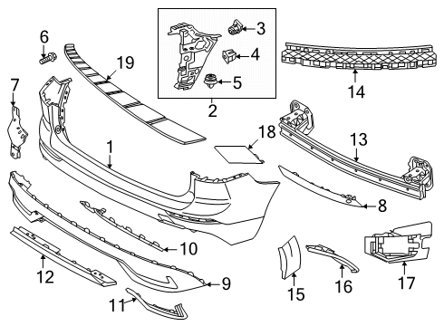 2024 Volvo XC60 Bumper & Components - Rear