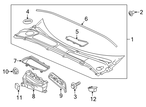 2025 Volvo S60 Cowl