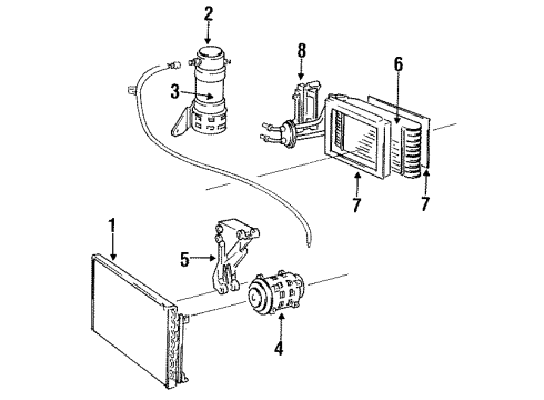 1989 Volvo 244 A/C Compressor Diagram