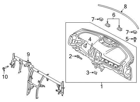 2024 Volvo XC40 Recharge Instrument Panel