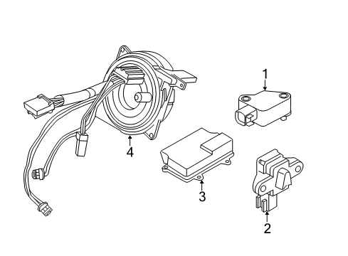 2016 Volvo V60 Air Bag Components Diagram