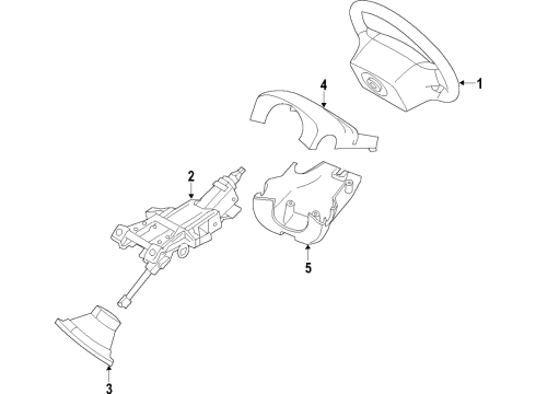 2024 Volvo V60 Cross Country Steering Column