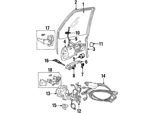 1994 Volvo 850 Front Door Diagram